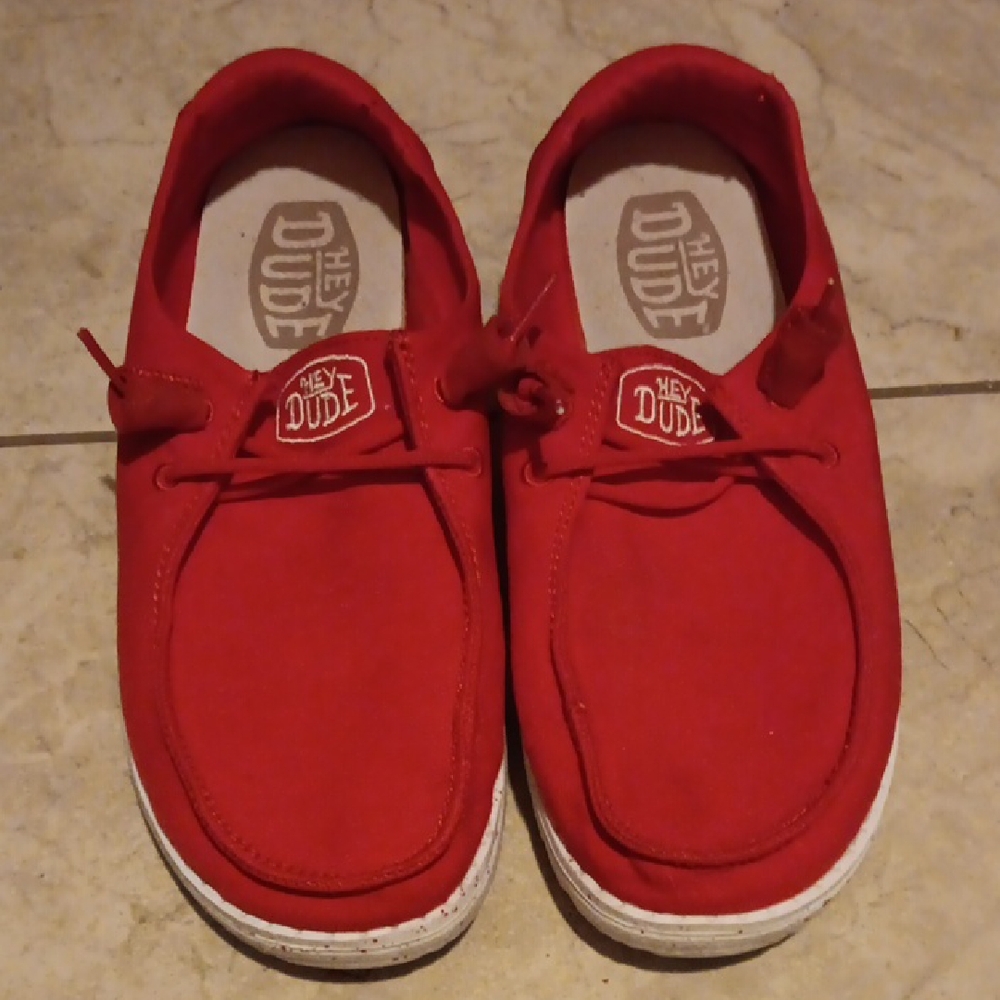 Hey Dude Womens Vibrant Red - Picture 1 of 3